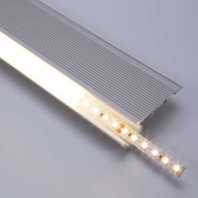 Aluminum powder coating led illuminated stair nosing light for cinema